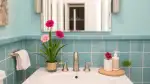 Farbenfrohe Badezimmer Akzente