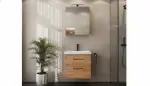 Eleganz im Bad: Waschbecken mit Unterschrank hängend Set