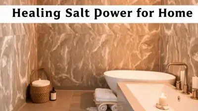 Wellness mit Salztherapie im Badezimmer
