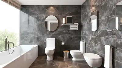 Moderne Toilettenbürsten im Badezimmer