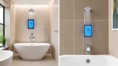 Elektronische Wassertemperaturkontrolle im Bad