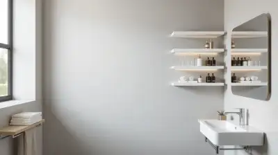 Elegante Badezimmerregale für optimalen Stauraum