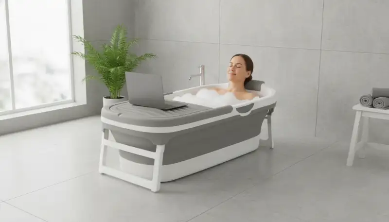 Die 150cm Tragbare Badewanne für Erwachsene: Dein Flexibler Wellness-Spot zu Hause