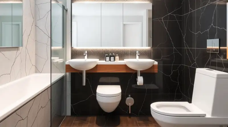 Moderne Toilettensysteme im Badezimmer