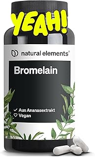 Bromelain – 400 mg (2000 F.I.P) – 90 magensaftresistente Kapseln – Natürlicher Ananas Extrakt – …