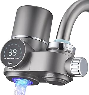HOMELODY Wasserfilter Wasserhahn, Wasserfilter Trinkwasser mit LED Anzeige, entfernt Chlor, Schwe…