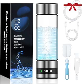 Wasserstoff-Wasserflasche,2025 Neu Tragbarer Wasserstoff Wasserflaschen Generator mit Digitalanze…