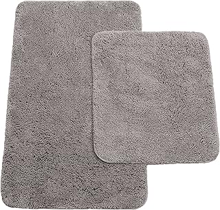 Brandsseller Badematten 2er-Set bestehen aus Badvorleger: ca. 50/80cm und WC-Vorleger ca. 45/50cm…