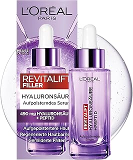 L’Oréal Paris Aufpolsterndes Serum, gegen Falten, für jugendlich und praller aussehende Haut [m…