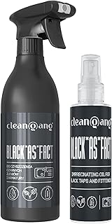 Cleangang BLACK*AS*FACT Set für schwarze Spülen & Armaturen – Reiniger 500 ml + Imp…