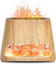SALKING 2-in-1 Aroma Diffuser & Salt Range Pakistan Leuchte, Flammeneffekt Diffusor für ätheris…