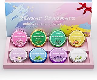 Duschbomben Geschenkset–Duschdampfer Aromatherapie mit Ätherischen Ölen, Entspannende Duschta…