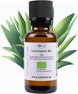 Sala Lemongrasöl Zitronengras Aroma ätherisches Öl naturrein BIO 30 ml