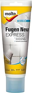 Molto Fugen Neu Express, Zum Auffrischen von alten und vergrauten Fliesenfugen, Weiß, 220 ml