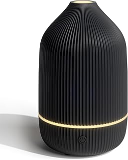 SALUBRITO Aroma Diffuser, Schwarz Diffusor für ätherische Öle, Ultraschall Aromatherapie Diffu…