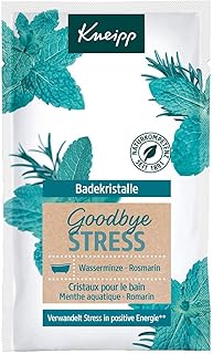 Kneipp Badekristalle Goodbye Stress, Rosmarin,Thermalsolesalz, Türkis, 60 g (1er Pack)