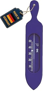 TFA Dostmann Analoges Badethermometer, 14.3018.06, zur Ermittlung der Badewassertemperatur, blau