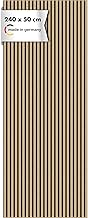 Momento Akustikpaneele Holz 240×50 cm – Made in Germany – Eiche Natur – Wandverkleidung Innen Wan…