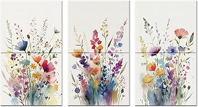 JBER Art Akustikplatten, 6-Pack selbstklebende große Wandmalereien für Wanddekoration, schallab…