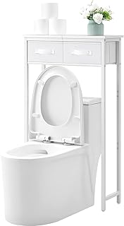 MOHOPE 2-stöckige Aufbewahrung über der Toilette mit 2 Stoffschubladen, freistehend über dem T…