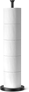 Toilettenpapierhalterständer (mit Reservefunktion), freistehender Toilettenpapierhalter, Edelsta…