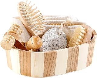 newgen medicals Sauna Set: 6-teiliges Badeset aus Naturmaterialien (Sauna Zubehör, Wellness Set,…