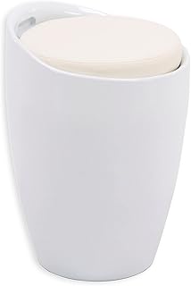 IDIMEX Sitzhocker Arbeitshocker Badhocker Badschemel Stauraumhocker Daniel, mit Stauraum und Sitz…