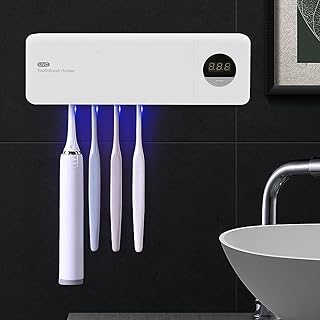 Sterilisator für UV-Zahnbürsten – Sterilisator für Wand-Zahnbürsten, Zahnbürstenhalter mit…