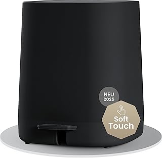 Mülleimer Bad – 5L Kosmetikeimer mit Softclose-Deckel und Inneneimer – Bad Mülleimer, Abfalleim…