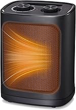 COWSAR Mini Heizlüfter Energiesparend, 1800W Elektroheizung 3 Heizstufen ✓ Überhitzungs & Kip…