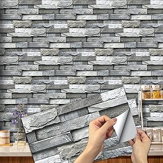 12 stück Fliesenaufkleber für Bad und Küche 30x15cm Fliesenfolie Wasserfest Badezimmer Fliesen…