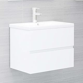 Badezimmer Waschbeckenunterschrank Holzwerkstoff Weiß 60×38,5x45cm – Einbau & Reinigung einfach …
