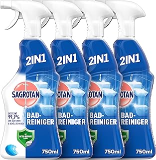 Sagrotan Bad-Reiniger Ozeanfrische – 2in1 Desinfektionsreiniger mit Antischmutzfilm für zuverl…