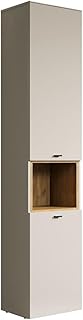 trendteam smart living – Sao Paulo – Hochschrank – Kashmir (Beige)/Evoke Eiche – Badezimmerschran…