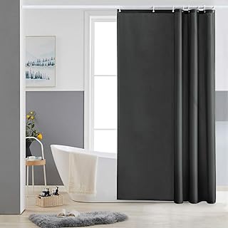 Furlinic Duschvorhang Textil Anti-schimmel Wasserdicht Waschbar Badvorhang aus Polyester Stoff Du…