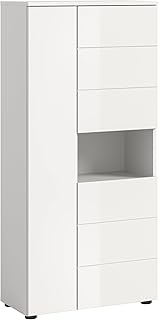 xonox.home Bad Vira X2LA9717 Standschrank Schrank Badschrank in weiß Hochglanz tiefzieh, ca. 60x…
