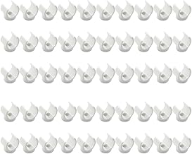 50 Stück PVC Rohrhalter, 18mm U Typ PVC Schlauchklemme Unterstützung für Hausleitungen, Badumb…