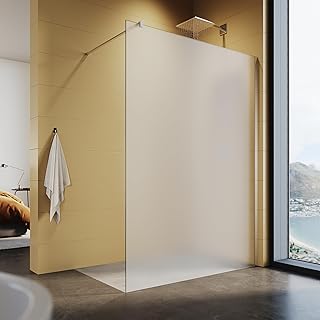 Walk In Duschwand 120x200cm Duschtrennwand aus 8mm Nano Beschichtung ESG Glas Walk In Duschcabine…