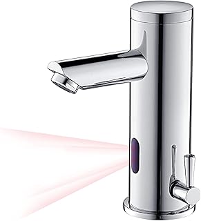 Auralum Infrarot Wasserhahn Bad mit Sensor Automatisch Badarmatur Berührungsloser Waschtischarma…
