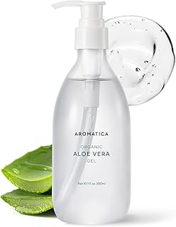 AROMATICA Aloe Vera Gel bio vegan 300ml, Feuchtigkeitscreme Gesicht & Körper after sun, Natürli…