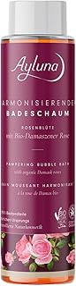 Ayluna Naturkosmetik Harmonisierender Badeschaum Rosenblüte mit Bio-Damaszener Rose 400 ml