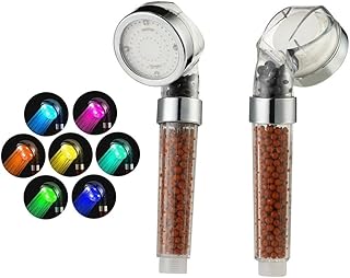 Led Duschkopf 7 Farben Licht Automatische, Druckerhöhend Wassersparender Handbrause Duschkopf mi…