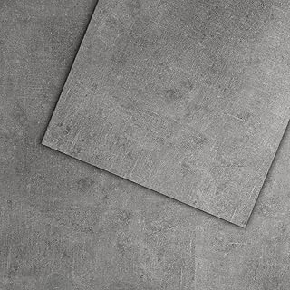 Mulgreat – PVC Bodenbelag Galena – Selbstklebende Vinyl-Fliesen – Vinylboden – Betoneffekt – Grau…