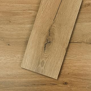 Mysflosy Vinylboden Selbstklebend, PVC Bodenbelag holzoptik wasserdicht, Eiche Europäische 15,24…