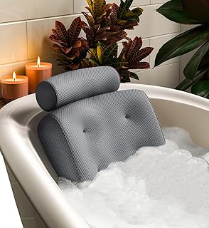 Everlasting Comfort Badewannenkissen – Luxus Badekissen mit Kopf-, Nacken- & Rückenstütze –…