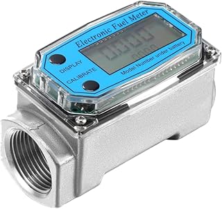 Durchflussmesser, 15–150 L/min 1″ NPT Durchflusssensor Diesel, Mini Digital Turbine Flowmeter, …