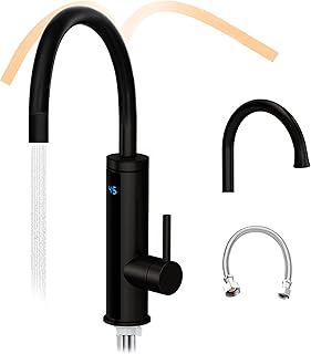 HOGART Elektrische Wasserhahn mit Durchlauferhitzer 230v für Küche, Garten, Bad, Wohnwagen, Cam…