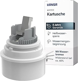 HANSA Steuerpatrone 4.8 ECO I Wassersparende Keramikkartusche für Einhebelmischer mit Wasserbrem…