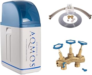 Aqmos R2D2-32 Wasserenthärtungsanlage mit Anschlussset 1″ und Montageblock 1″ | Wasserenthärtun…