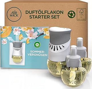 Air Wick Duftstecker – Starter Set mit 3x Nachfüller – Raumduft Sommervergnügen Flieder –…